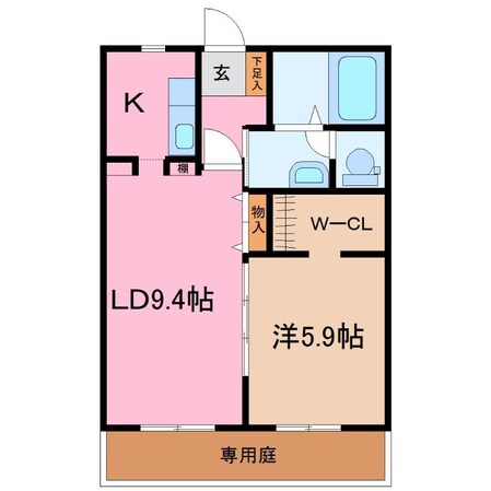 イーストヒルズの物件間取画像